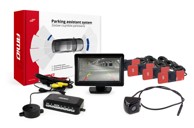 AMIO Parking senzori x4, crni, 16,5 mm, unutarnja montaža, TFT01 4,3", HD-310 kamera za rikverc